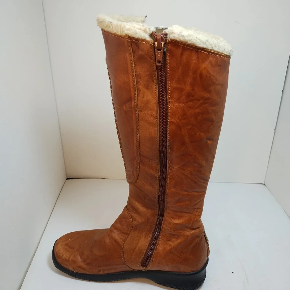 Keen Bern Baby Womens 6 Waterproof Brown Leather Knee High Lined Riding‎ Boots